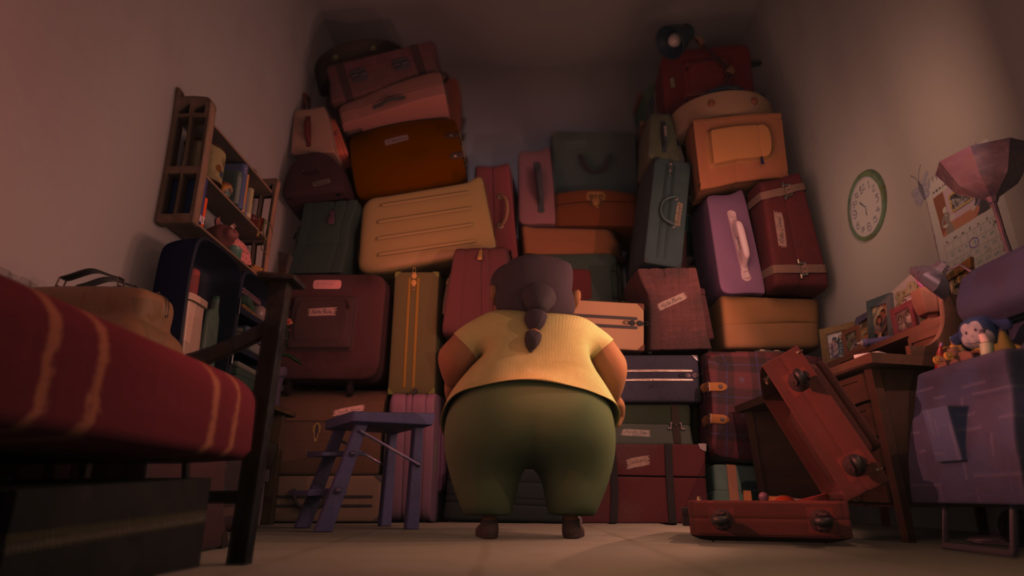 un cuarto de equipaje